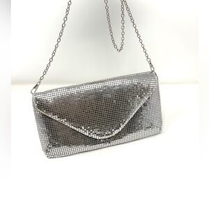 Silver Chainmail Evening Clutch